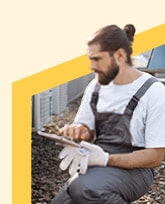 trades worker working.