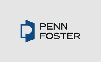 A P and an F designed to look like an open book and resemble a graduation cap