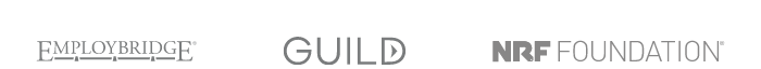 Employbridge, Guild and NRF Foundation logos.